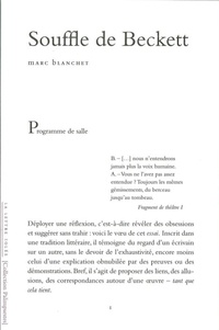 Marc Blanchet - Souffle de Beckett.