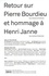 Claude Javeau et Loïc Wacquant - Revue de l'Institut de sociologie 2016 : Retour sur Pierre Bourdieu et hommage à Henri Janne.