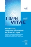 Henri Derroitte - Lumen Vitae Volume 75 N°3 juillet, août, septembre 2020 : Pape François, une parole qui interpelle les jeunes et l'Eglise.