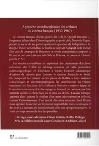 L'adaptation : des livres aux scénarios. Approche interdisciplinaire des archives du cinéma français (1930-1960)