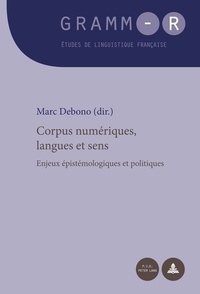 Marc Debono - Corpus numérique, langue et sens.