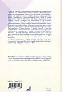Le Nationalisme en littérature (III) : Ecritures "françaises" et nations européennes dans la tourmente (1940-2000)