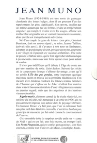 Jean Muno. 3 volumes : L'Ile des pas perdus ; Ripple-marks ; Les Petits pingouins