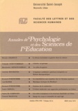  Cariscript - Annales de psychologie et des Sciences de l'Education de l'université Saint-Joseph - Volume 10-11.