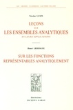 Nicolas Lusin et Henri Lebesgue - Leçons sur les ensembles analytiques et leurs applications ; Sur les fonctions représentables analytiquement.