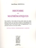 Jean-Etienne Montucla - Histoire des mathématiques - 4 volumes.