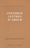  Stendhal - Lettres d'amour.