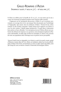 Gallo-Romains d'Alésia. Epigraphie et société, 1er siècle av. J.-C. - IIIe siècle apr. J. C.