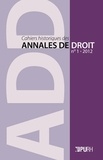 Vanessa Brochot et Gilduin Davy - Cahiers historiques des annales de droit N° 1, 2012 : .