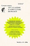  Académie d'agriculture France - Comptes rendus de l'Académie d'Agriculture de France Volume 82, N°5, 1996 : Construire ensemble des références régionales pour le développement agricole et rural.