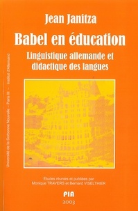 Jean Janitza - Babel en éducation - Linguistique allemande et didactique des langues.