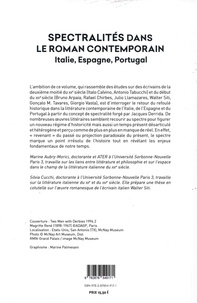 Spectralités dans le roman contemporain. Italie, Espagne, Portugal