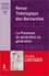 Frédéric Louzeau et Laetitia Calmeyn - Revue Théologique des Bernardins Hors série Mars 2015 : La promesse de génération en génération - Actes du colloques des 19-20 octobre 2014.