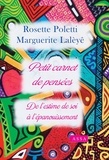 Rosette Poletti et Marguerite Lalèyê - De l’estime de soi à l’épanouissement - Petit carnet de pensées.