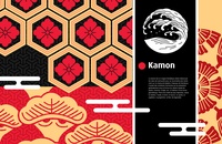 Graphic design japonais. Ukiyo-e, Kabuki & Nô, Yôkai, Kamon, Motifs traditionnels