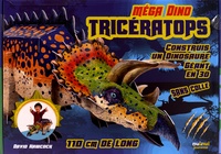 David Hawcock - Méga dino Tricératops - Construis un dinosaure géant en 3D sans colle, 110 cm de long.