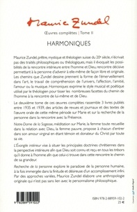 Oeuvres complètes. Tome 2, Harmoniques