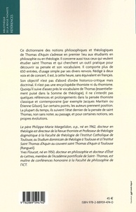 Dictionnaire de philosophie et de théologie thomistes 3e édition revue et augmentée