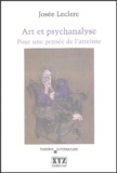 Josée Leclerc - Art et psychanalyse - Pour une pensée de l'atteinte.