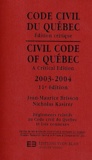 Jean-Maurice Brisson et Nicholas Kasirer - Code Civil du Québec 2003-2004 - Edition critique Règlements relatifs au Code civil du Québec et lois connexes.