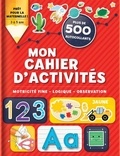 Corinne Delporte et Annie Sechao - Mon cahier d'activités - Motricité fine - Logique - Observation. Plus de 500 autocollants.