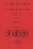 Jean-Michel Leniaud et François Naud - Procès-verbaux de l'Académie des beaux-arts - Tome 5, 1830-1834.