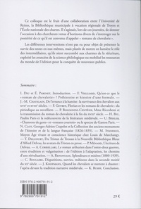 Mémoire des chevaliers. Edition, diffusion et réception des romans de chevalerie du XVIIe au XXe siècle