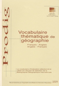 Gaëlle Hallair - Vocabulaire thématique de géographie Français-Anglais.
