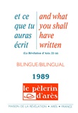 Michel Potay - Et ce que tu auras écris - Edition bilingue français-anglais 1989.