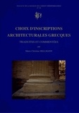 Marie-Christine Hellmann - Choix d'inscriptions architecturales grecques.