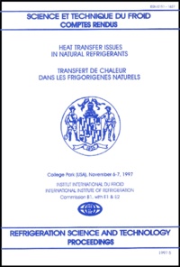 A-M Bredesen et  Collectif - Transfert de chaleur dans les frigorigènes naturels : Heat transfer issues in natural refrigerants.