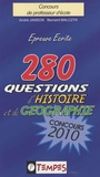 André Janson et Bernard Malczyk - 280 questions d'histoire et de géographie - Concours 2010.