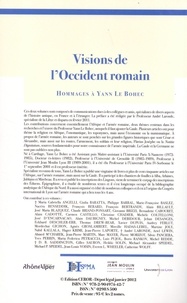 Visions de l'Occident romain. Hommages à Yann Le Bohec, 2 volumes