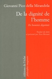 Jean Pic de la Mirandole - De la dignité de l'homme : De hominis dignitate.