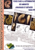 René Jaffré - Fiches d'aide à la détermination des ammonites jurassiques et crétacées - Tome 4. 1 Cédérom