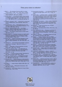 Paléométallurgie des cuivres. Actes du colloque de Bourg-en-Bresse et Beaune, 17-18 octobre 1997