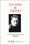Christian Morzewski - Roman 20-50  : Les styles de Giono.