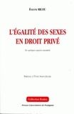 Evelyne Micou - L'égalité des sexes en droit privé - De quelques aspects essentiels.