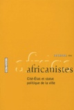 Paulette Roulon-Doko - Journal des africanistes N° 74, fascicule 1-2 : Cité-Etat et statut politique de la ville.