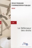 Jacques Chevallier - Revue française d'administration publique N° 139/2011 : Le Défenseur des droits.