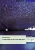 Danielle Cohen-Levinas et  Collectif - Les Cahiers De L'Ircam Numero 1 Autome 1992 : Composition Et Environnements Informatiques.