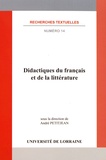 André Petitjean - Didactiques du français et de la littérature.