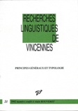 Alain Rouveret - Recherches linguistiques de Vincennes N° 21 : Principes généraux et typologie.