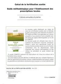Calcul de la fertilisation azotée. Guide méthodologique pour l'établissement des prescriptions locales (cultures annuelles et prairies)  Edition 2013