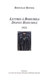 Bohuslav Reynek - Lettres à Bohumila 1921.