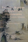 Robert Hawawini - Formules de points d'acupuncture expérimentées (avec observations cliniques).