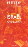  Collectif - Europe N°834 Octobre 1998 : Ecrivains D'Israel. La Nouvelle Generation.
