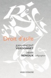 Jean-Vincent Verdonnet et Henri Renoux - Droit d'asile - Calligraphies.