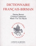 Cristina Cramerotti et Marie Yin Yin Myint - Dictionnaire français-birman.