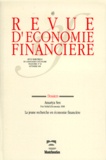 Jérôme Blanc et  Collectif - Revue d'économie financière N° 49 : Amartya sen - La jeune recherche en économie financière.